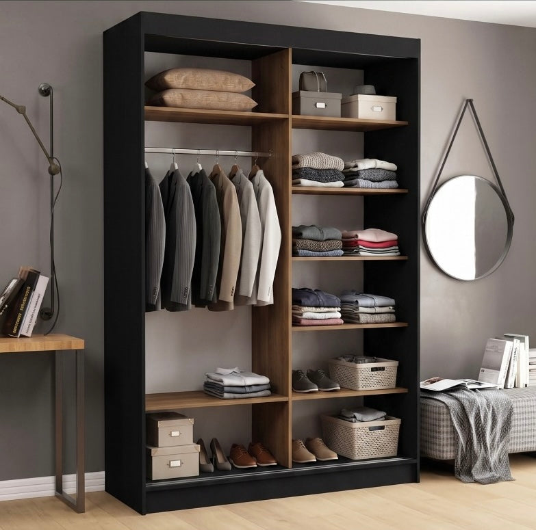 دولاب | بني وأسود | 120 × 50 × 220 | WD55