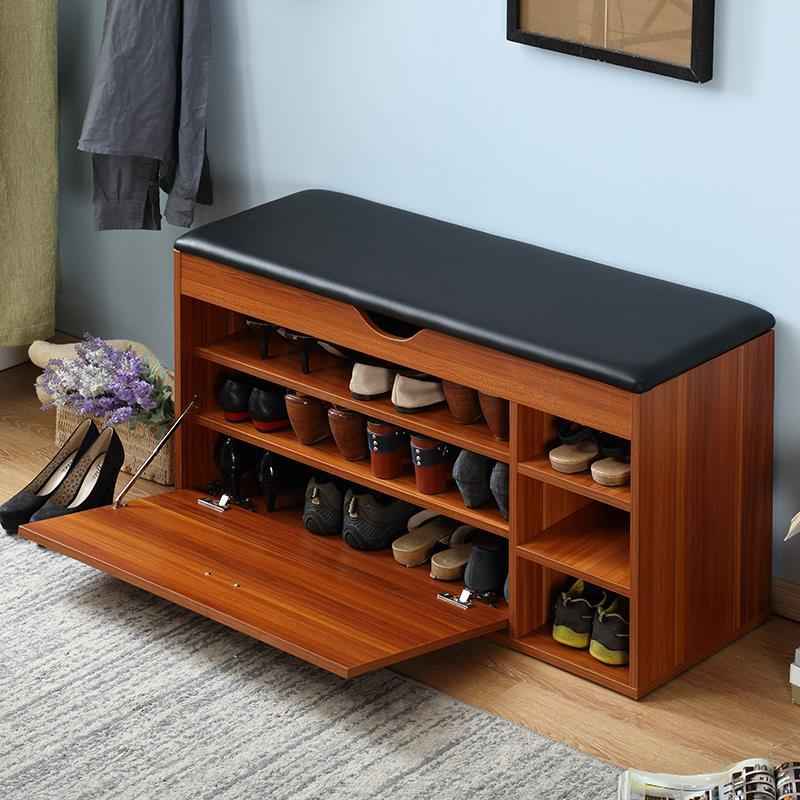 Shoe closet  | Black leather & Wooden| 110 x 40 x 50 | Su48