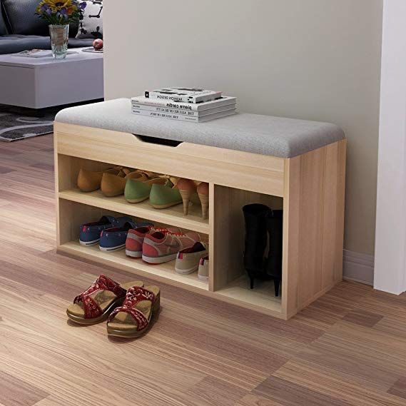 Shoe Closet | Wooden & Grey | 80 x 40 x 40 | SU4