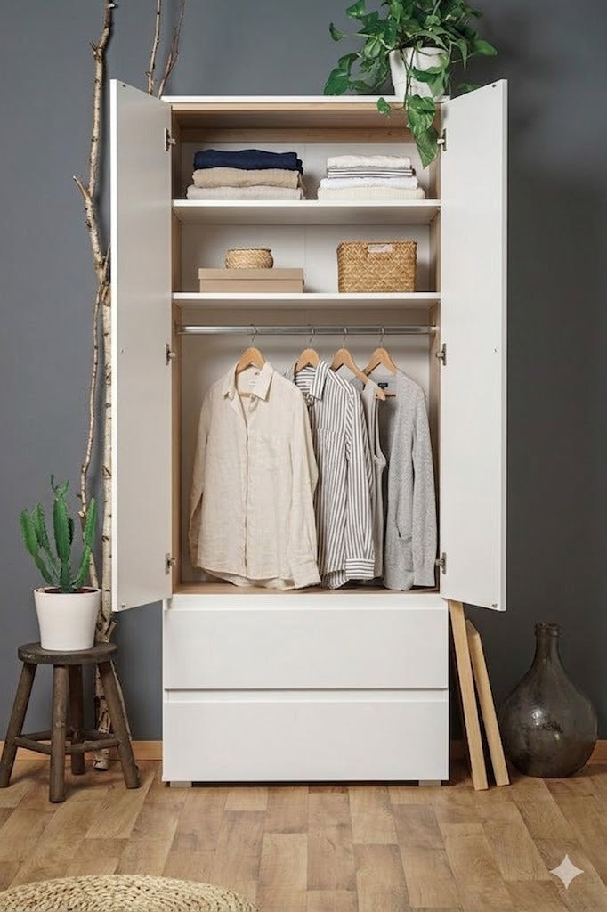 Wardrobe | White | 80 x 50 x 200 | WD34