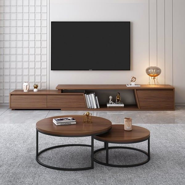 Living Room Set | Brown & Black | SET43