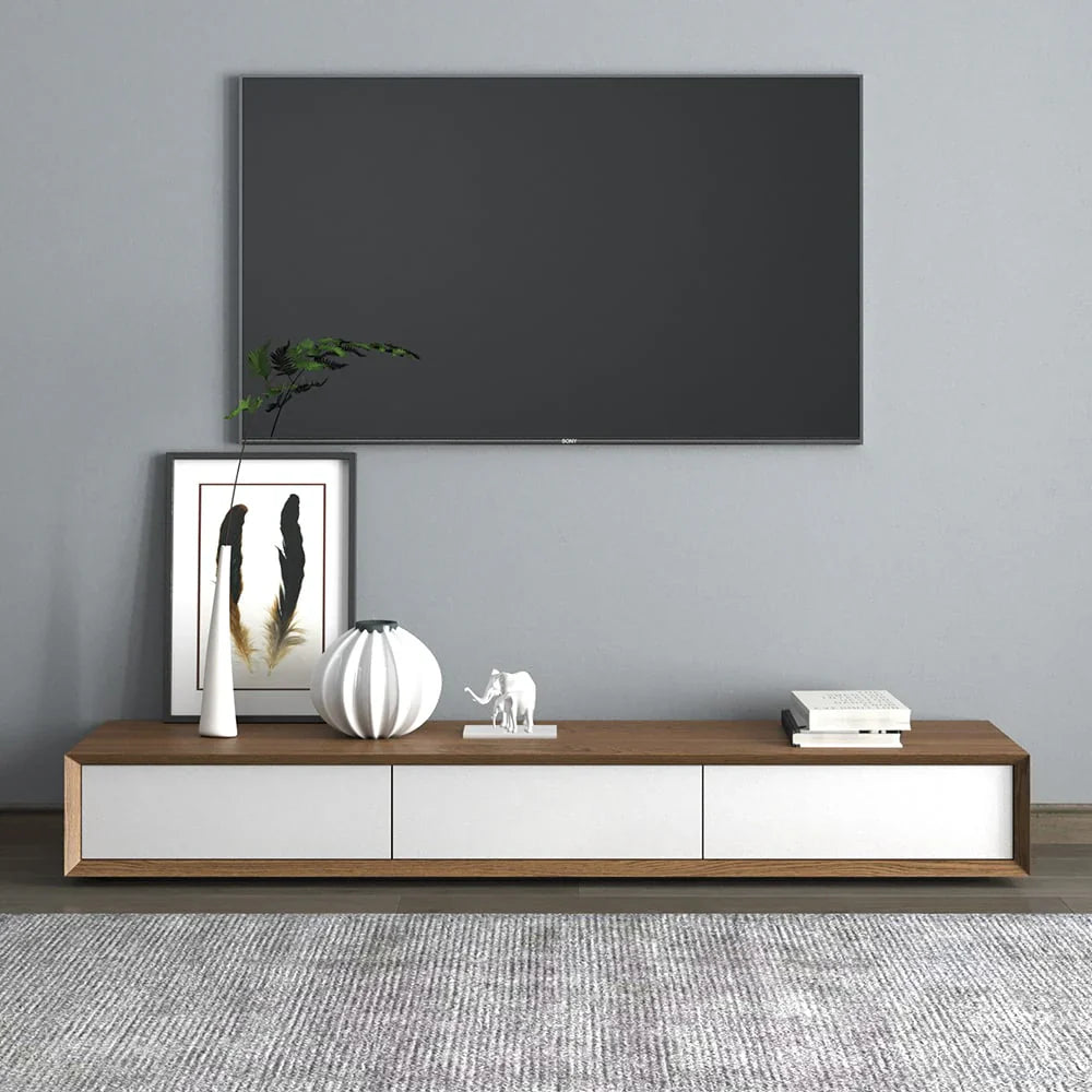 Tv Unit | White & Brown | 160 x 40 x 40 | TV104