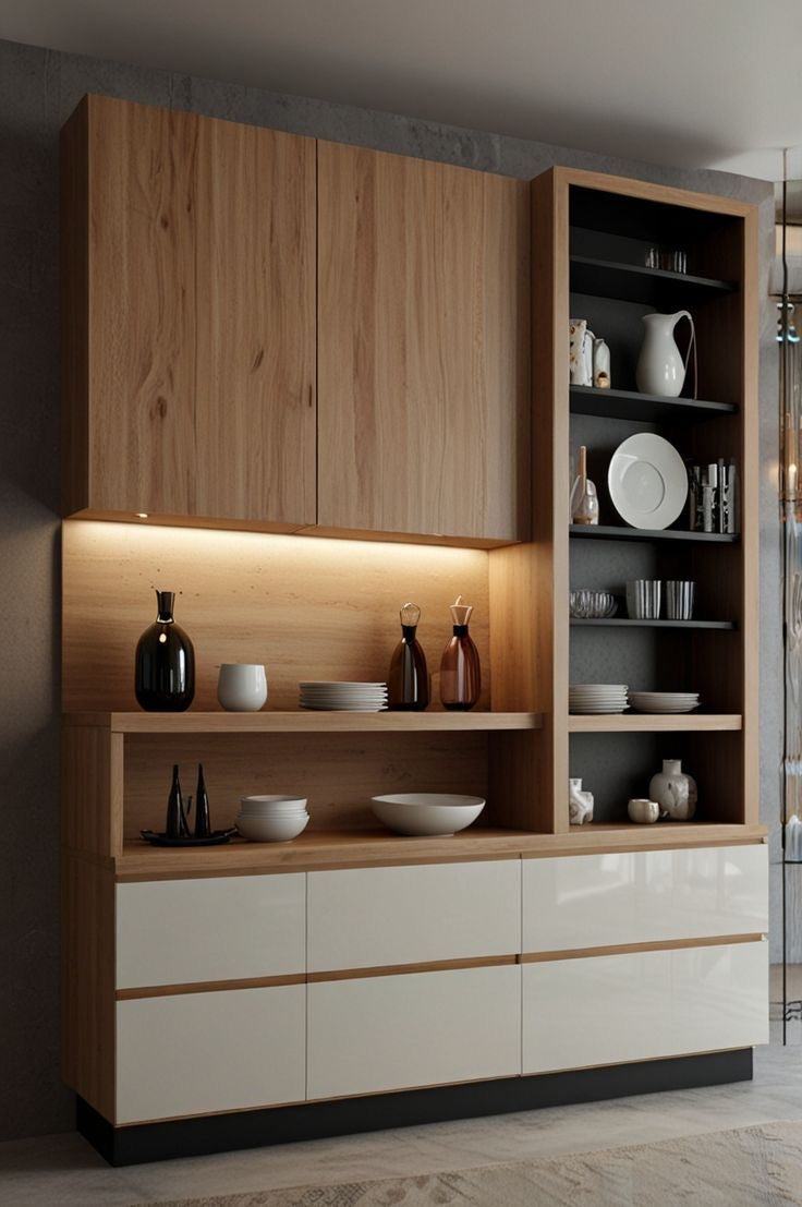 Coffe Corner | Beige & White & Black | 150 x 40 x 220 | CC7