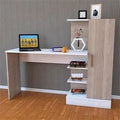 Desk | Wooden & White | 140 x 50 x 140 | DE3