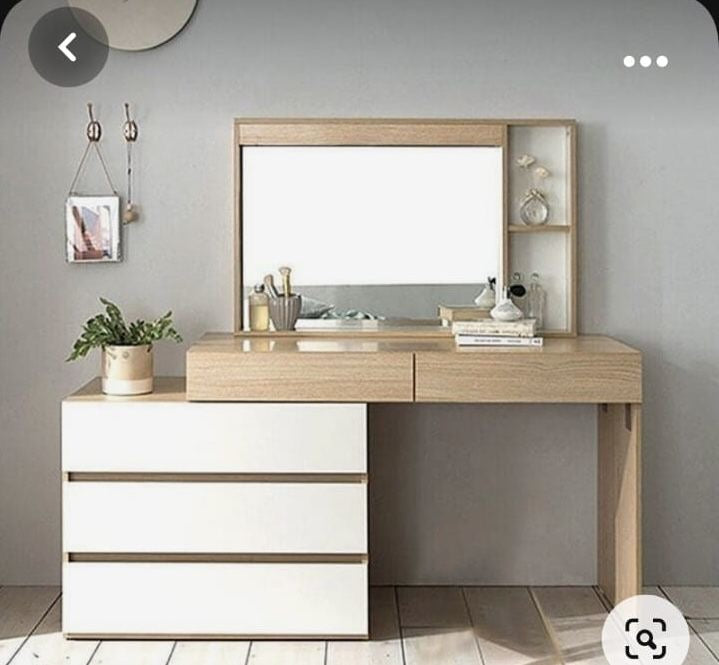 Makeup Vanity | Beige & White | 140 x 40 x 140 | GI11