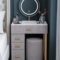 Makeup Vanity | Golden& Grey & Marble | 70 x 40 x 80 | GI20