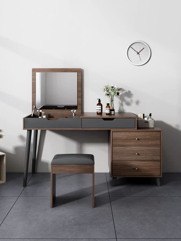 Makeup Vanity | Grey & Brown | 140 x 40 x 90 | GI23