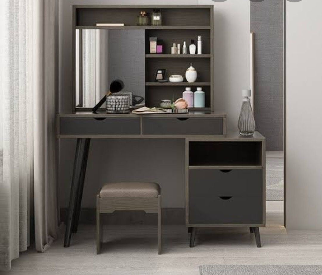 Makeup Vanity | Black & Grey | 140 x 40 x 140 | GI24