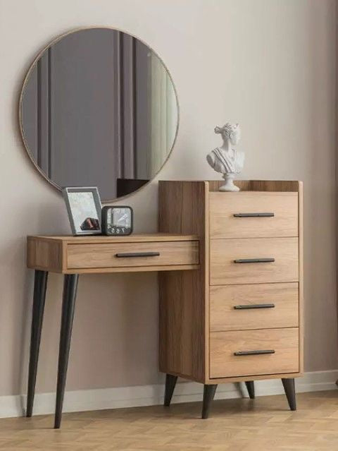 Makeup Vanity | Beige & Black | 110 x 40 x 140 | GI9