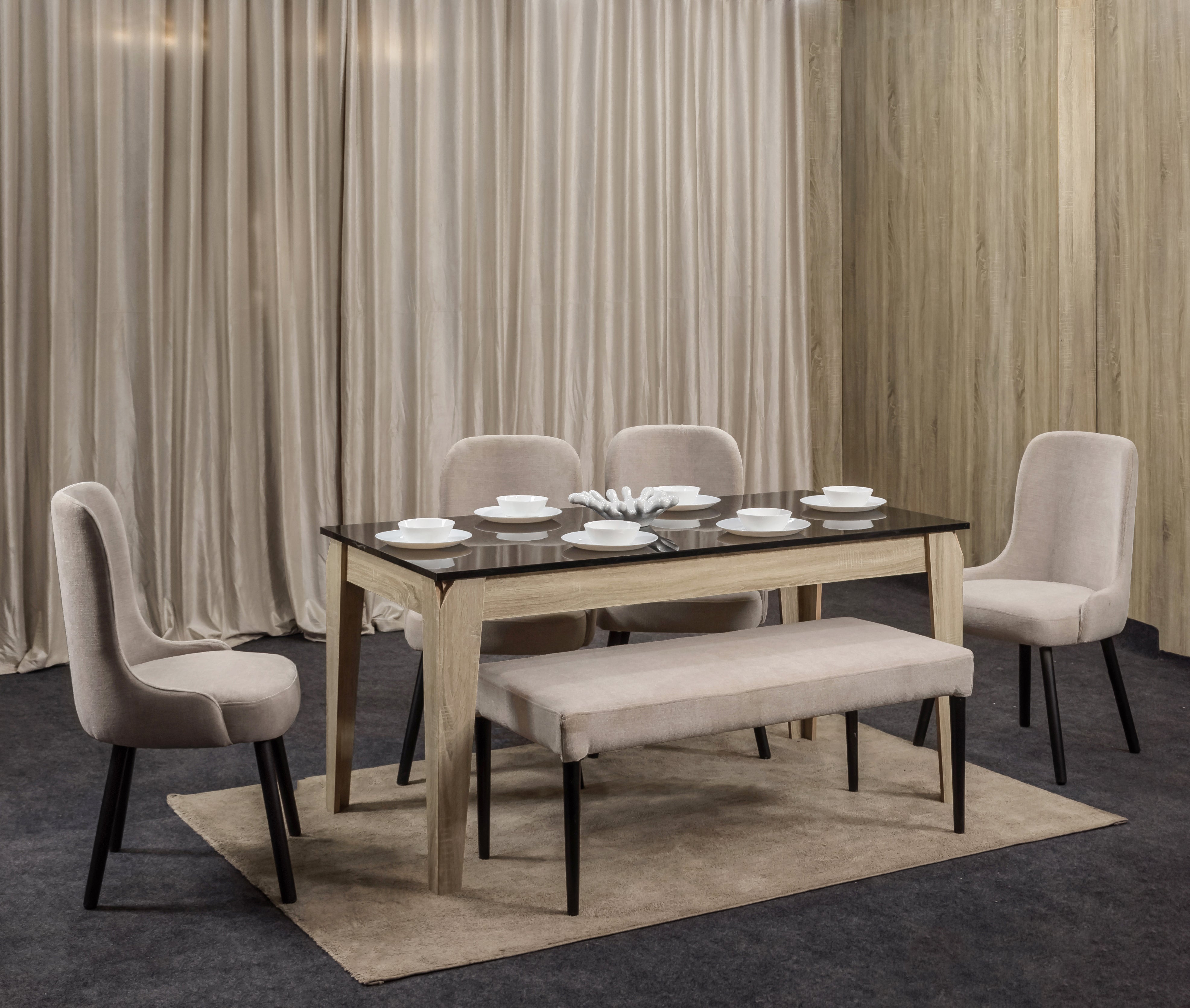 طاولة طعام - 160 × 80 سم | HA-DT-176 