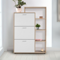 Shoe Closet | White & Wooden | 90 x 40 x 130 | SU3
