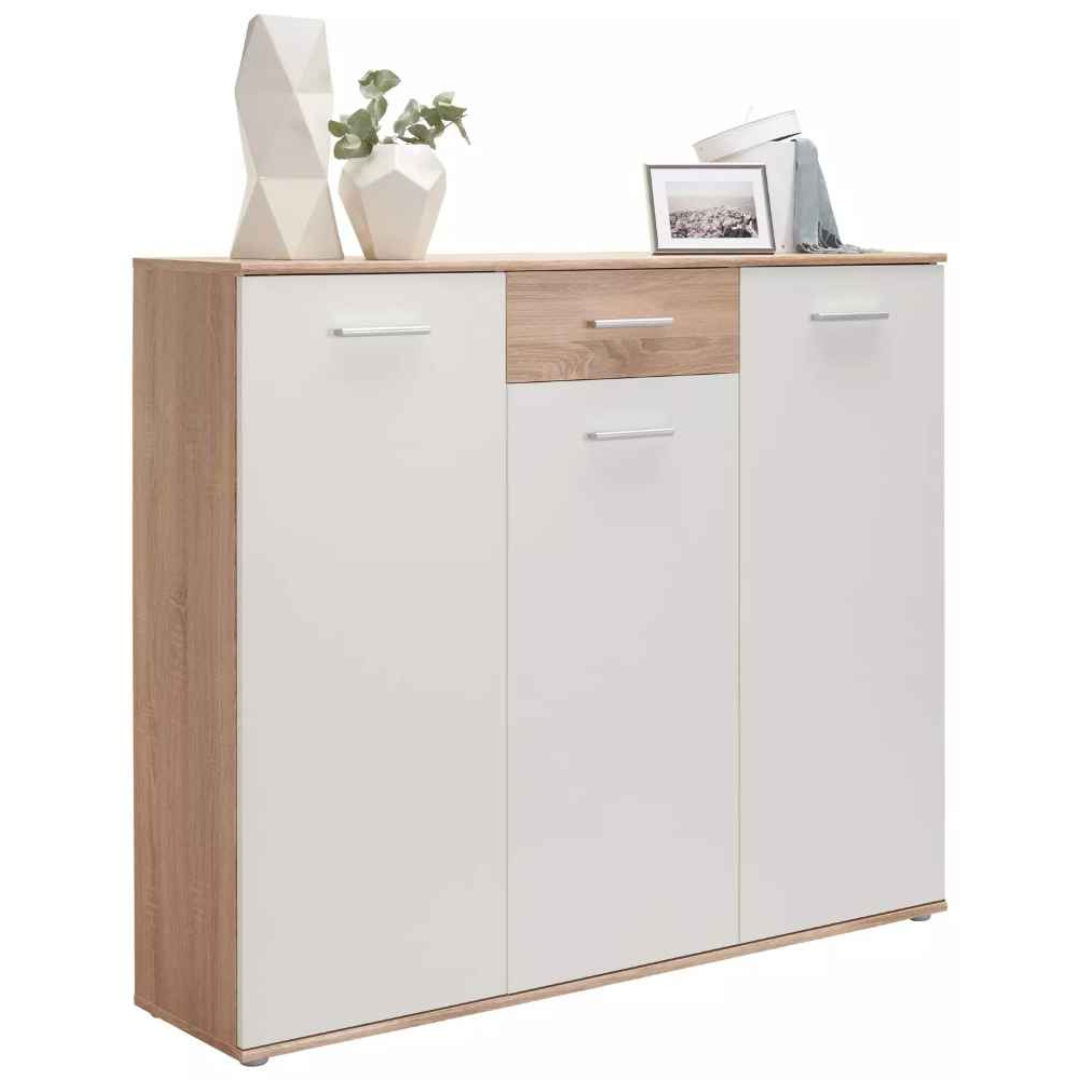 Shoe Closet | White & Wooden | 120 x 40 x 100 | SU36