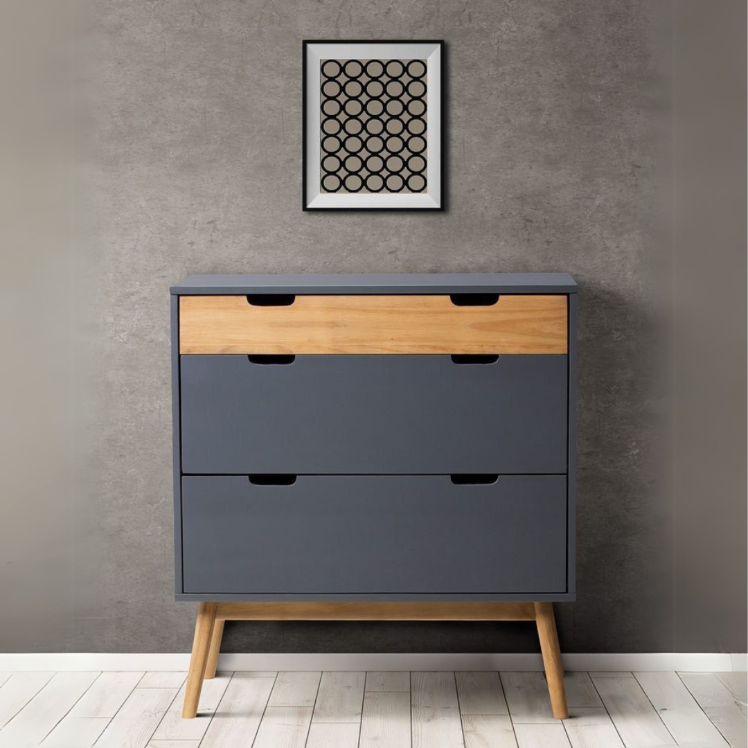 Shoe Closet | Grey & Wooden | 80 x 40 x 80 | SU8