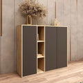 Shoe Closet | Beige & Dark Grey | 140 x 40 x 140 | SU94