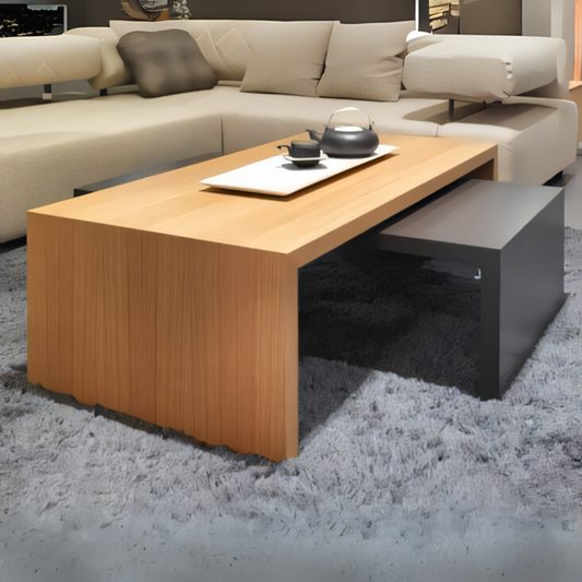 Table Unit | Black & Wooden | 90 x 50 x 40 | TA22