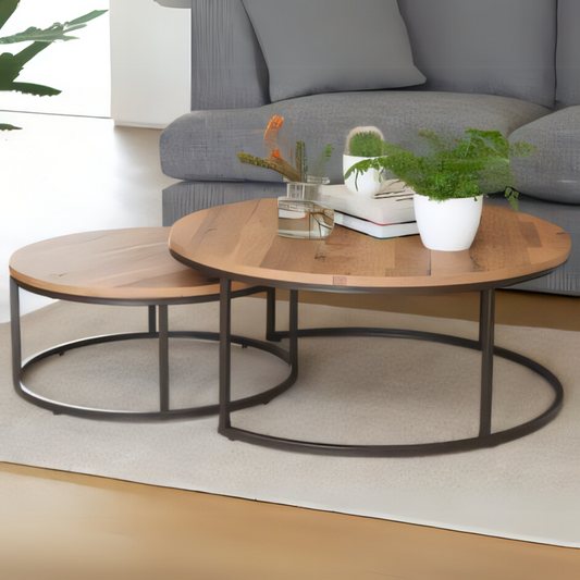 Table Unit | Black & Wooden | D80/D50 | TA33