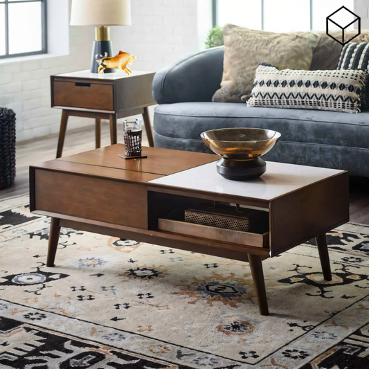 Table Unit | Brown & White | 100 x 50 x 40 | TA46