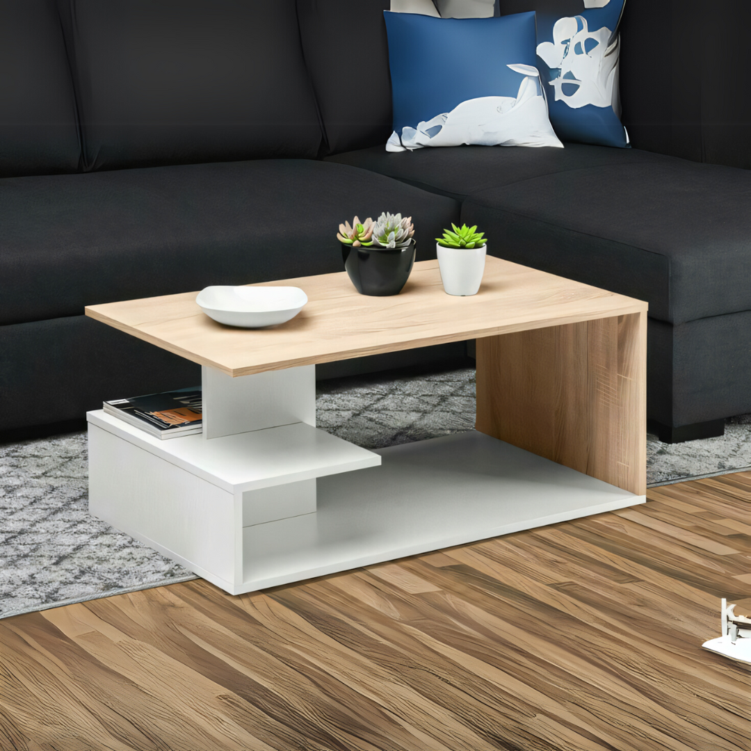 وحدة طاولة | خشبية وبيضاء | ١٠٠ × ٥٠ × ٤٠ | TA52