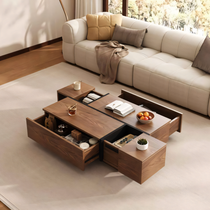 وحدة طاولة | بني | ١٢٠ × ٧٠ × ٤٠ | TA69