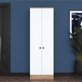Wardrobe | Wooden & White | 80 x 50 x 220 | WD42