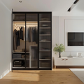 Wardrobe | Black | 120 x 50 x 200 | WD4