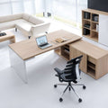 Desk | Wooden & White | 180 x 160 x 75 | DE21