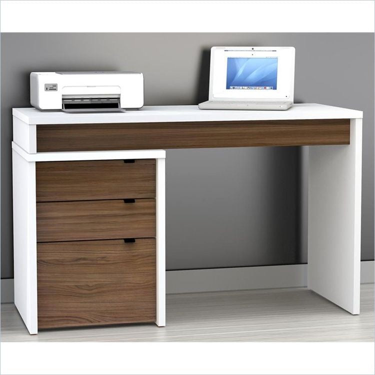 Desk | White & Brown | 120 x 40 x 75 | DE26