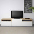 Tv Unit | White & Wooden | 160 x 40 x 40 | TV59