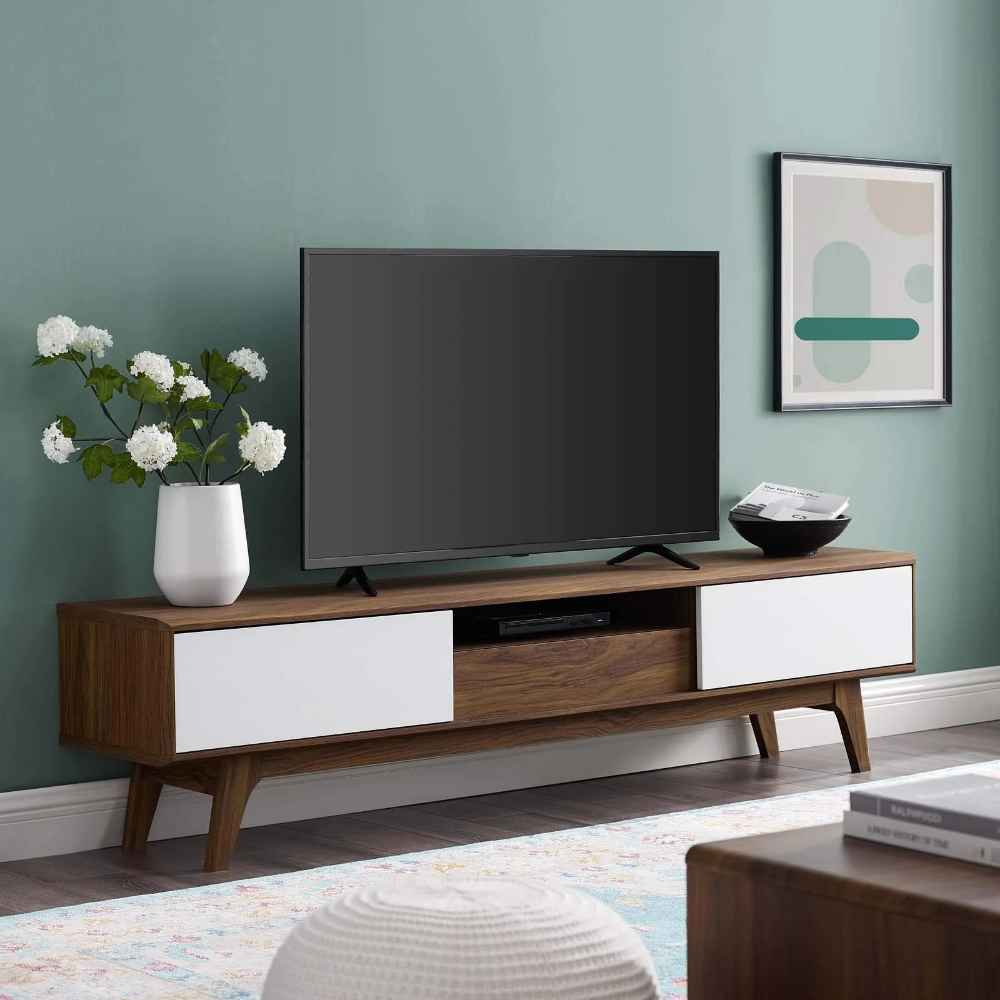 Tv Unit | White & Brown | 160 x 40 x 40 | TV61