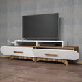 Tv Unit | White & Wooden | 180 x 40 x 40 | TV76
